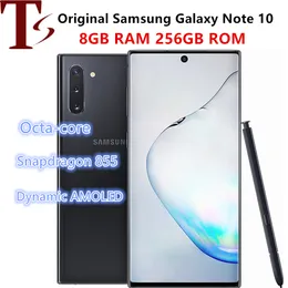 Odnowiony oryginalny Samsung Galaxy Note 10 Note10 N970F N970U Octa Core 8GB RAM 256 GB ROM 6,3 cale 4G LTE Odblokowany smartfon Android 1PC DHL