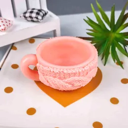 Przy 3d kopp mögel silikon tröja kaffe kopp tvål mögel fondant tvål mögel handgjord mögel lera harts ljus mögel 211110