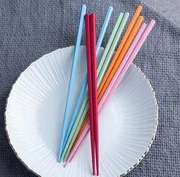 Colorful Pointed Hexagonal Chopsticks Reusable Chinese Tableware For Wedding Party Festival Occasions Wholesale SN2501
