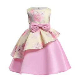 Dziewczyny Dresses Boże Narodzenie Princess Dress Girls Print Puffy Halloween Dzieci Vestido Navidad Niña