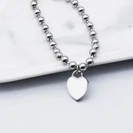 Paar 15mm Herz Armbänder Stränge Edelstahl Runde Perlenketten Verlängerungskette 5cm Modeschmuck Großhandel Geschenke für Freundin Zubehör