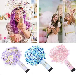Dekoracja imprezowa 1 sztuk Wiosna Confetti Cannon Air Compressed Poppers On Anniversary Bridal Baby Shower Urodziny Dekoracje