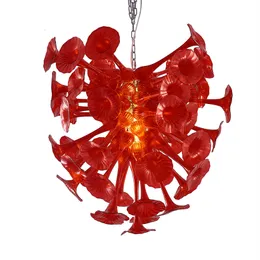 Nowoczesne Lampy Ręcznie Dmuchanie Murano Szklany żyrandol do salonu Willa Decor Light Fixury Home