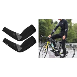 Ginocchiere Gomitiere AD-WEST BIKING Protezione UV nera Scaldabraccia da ciclismo Traspirante Bicicletta da corsa Manica da bici MTB da corsa