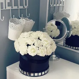 8cm Artificial PE Foam Rose Flowers Bridal Bouquets For Wedding Table Home Party Decorations DIY Scrapbook Supplies