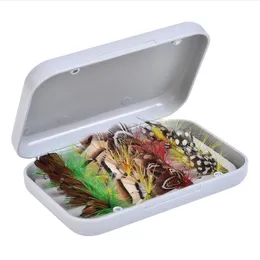 20st / box Multicolor Fly Hook Fiske Bionic Butterfly Hooks Lure Fishing Supplies Fishhooks Fish Tackle med Retailbox