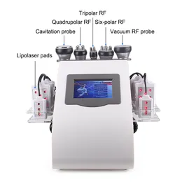 High Quality 40k Ultrasonic liposuction Cavitation 8 Pads laser lipo machines to buy Vacuum RF Skin Care laser