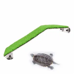 Saim Turtle Basking Platform Acrylic Turtle Island Aquariums Moss Clambing Island för Turtles Reptile Tank Decoration Y200922