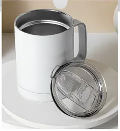熱伝達印刷ブランク12オンス昇華コーヒーマグマグカップスライディング蓋ステンレス鋼の二重壁絶縁真空カップのカップWLL1043