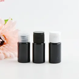 10ml×100黒プラスチックフリップキャップボトル香水化粧品容器空のサンプル容器の移動液充填ビアスグッズ