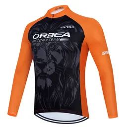 Mens orbea pro team Cycling Long Sleeve Jersey Road Bike shirt racing Clothing breathable MTB bicycle tops outdoor sports uniform Y22041401
