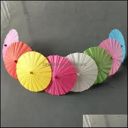 傘世帯の雑貨ホームガーデンブライダルウェディングパラソルカラーフー紙中国のミニクラフト傘の直径DIY 40センチ卸売