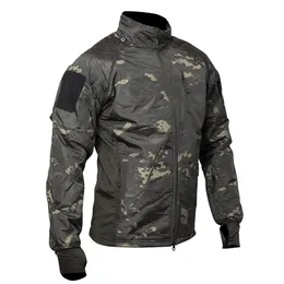 MeGe Mäns Taktiska Jacka Coat Fleece Camouflage Militär Parka Combat Army Outdoor Outwear Lightweight Airsoft Paintball Gear 210819