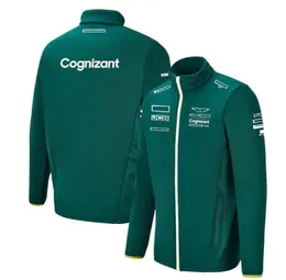 F1 Jacket Team Apparel Oficial 2021 Half-Zip Sports Jacket Spring e Autumn Sweater Casual Racing Suit Fórmula 1 Terno de corrida Mesmo estilo de estilo