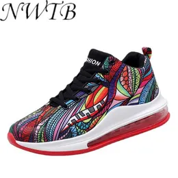 Women Platform Sneakers Breathable 2021 Fashion Casual Lover Graffiti Totem Ankle Walking Outdoor Shoes Tenis Feminino Y0907