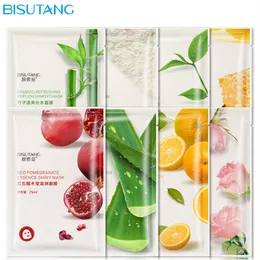 BISUTANG Plant Fruit Facial Mask Moisturizing Skin Brightening Lifting Face Care Replenish Water Masks