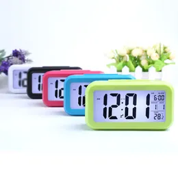 Multi-function smart clock with large screen display smarts photosensitive temperature version luminous alarm clocks