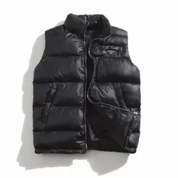 Män västar toppkvalitet Men vinter ner Vest utomhus klassisk mode casual värme vit goosedown gilet rock för man och kvinna