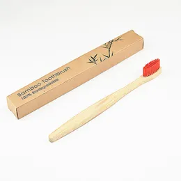 Bambu tandborste Miljömässigt mjuka nylon tandborstar för hotell