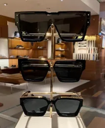2022 MILLIONAIRE 1502W Sunglasses for men and women square full frame Vintage unisex Shiny Gold good sell plated Top quality 96006 1501