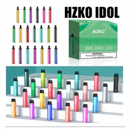 HZKO Idol Bar Max Pro Disposable E Cigarette Vape Pen 600 2000 2800 Puffs 3ml Pod Device Vaporizer 22 Colors 3pcs a pack Authentic