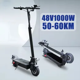 Nuevo 48V 1000W Scooter eléctrico Motor sin escobillas rueda de 8 pulgadas Plegable Escooter 10A16A Potente batería de litio Patinaje eléctrico