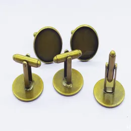 Set di 100 pezzi grezzi francesi in rame placcato bronzo antico, dorso di gemelli per cabochon