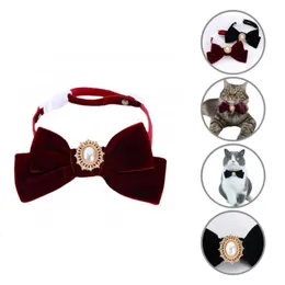 Cat Collars & Leads Vintage Beautiful Cute Pet Cats Dogs Bowknot Collar Adjustable Wear-resistant Product