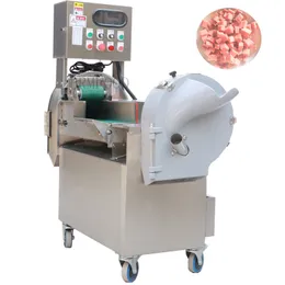220V Commercial Cut Vegetables Machine Electric Automatic MultifUNction Canteenchives Potatishackad Maker Green Olion Stor utrustning
