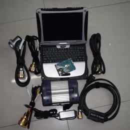 Auto diagnostyczny laptop CF19 CPU I5 4G dotykowy używany z pracami HDD SSD dla skanera MB Star C3
