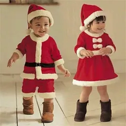 Girls' Christmas Costumes Children's Play Santa Claus Dress Boys' Performance Suit Toddler Girl Clothes Toddler Boy Clothes 210701