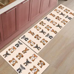 Cuscino/Cuscino Decorativo 2 Pz/set Tappetino da Cucina Sorriso Puggy Cartone Animato Simpatico Tappeto da Pavimento Zerbini Ingresso Tappeto Antiscivolo per Soggiorno Bagno