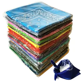 Handkerchiefs 100% cotton bandanas hip hop bandana Paisley print headband hair accessorios para cabelo