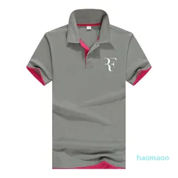 Letnia Moda Roger Federer Perfect Logo Drukowane Polo RF Nowe Mężczyźni Wysokiej Jakości Koszulki Polo Polo Koszulka Polo dla kobiet i męskich