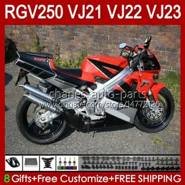 Full Body For SUZUKI RGV250 SAPC VJ21 RGV250 RGV-250CC 1988 1989 Bodywork 21HC.40 red glossy blk VJ-21 RGV-250 Panel RGVT-250 VJ 21 RGVT RGV 250CC 250 CC 88 89 OEM Fairing