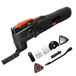 20V trådlös renoverare Oscillating Woodworking Power Tools Diy Home 6 Variable Speed ​​Multi Cutter Electric Trimmer Blade