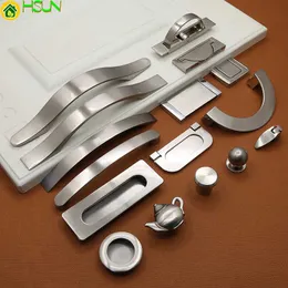 2 pcs New alloy plated nickel wire drawing handle simple modern cabinet drawer wardrobe door 96 solid double hole long