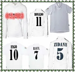 2004-2005 Retro Real Redondo Madrid Zidane Beckham Soccer Jersey Carlos Raul Vintage Klassieke voetbal Shirt Camisetas Futbol Camisa Futebol Maillot de Foot