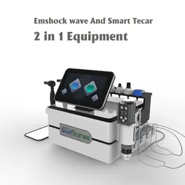 3 in 1 physical machie deep heating tecar therapy 200Mj shockwave physiotherapy and muscle stimulate EMS