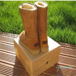 Premium Women's Tall Winter Boots: Classic Leather Snow Boots, US Size  Shop Now!