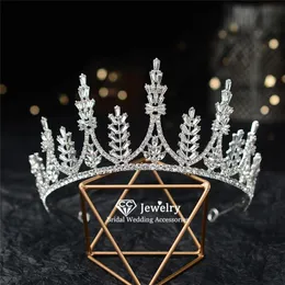 Tiara Crown Headband Wedding Hair Accessories For Women Bride Luxury Hairwear Princess Crowns CZ Stone Fine Jewelry HG1287 Clips & Barrettes