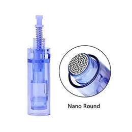 50pcs professional Micro Nano Round Needle Cartridge micro needling For Electric Derma Pen Cartucho Tattoo Needles 210324