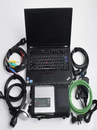 2023.09v xentry installed and Diagnostic Laptop T410 I7 4G for OBD2 Auto Diagnosis tool ready to use mb star c5 sd connect