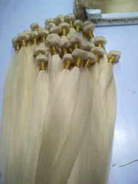 Cor 613# 250 GRAMA BONDROS BLONDOS Pacéis de cabelo brasileiros tecem ondas corporais reta Remy Humans Humans Extensions