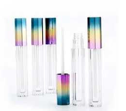 5ML Elegant Empty Bottles Octagonal 3 Color Gradient Lip Gloss Tube Lipgloss Cosmetic Container Liquid Lipstick Storage