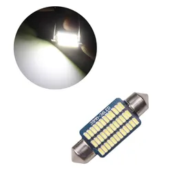 50ピース3014 36SMD LEDの電球39mmの花のテストホワイトカーのインテリアライトキャンバスエラードーム読み取り光12V