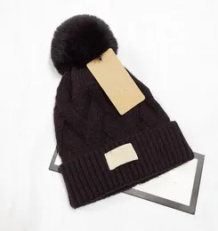 Inverno primavera donna Slash hairball stile uomo Travel boy Moda adulto Berretti Skullies Chapeu Caps Cotton Ski ca ps ragazza cappello rosa mantieni caldo berretto 6 colori giallo nero blu