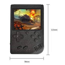 Портативные игровые игроки 400 в 1 ретро -видео консоль портативной игрок Pocket TV av out mini for Kids Gift