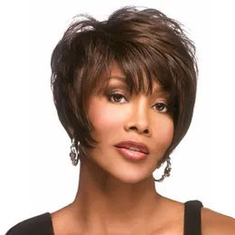 Short Bobo Synthetic Wig Wave Pelucas Simulation Human Remy Hair Wigs perruques de cheveux humains Kit WIG-329
