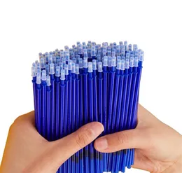 100 Teile/satz Büro Unterschrift Shool Gel Stift Nachfüllen Stange Magie Löschbaren Stift Zubehör 0,5mm Blau Schwarz Tinte Schreiben Werkzeuge